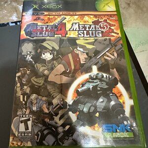 Metal Slug 4 & 5 Microsoft Xbox 2005 Includes Manual Authentic Clean Tested